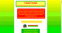 Desktop Screenshot of chulaorchids.com